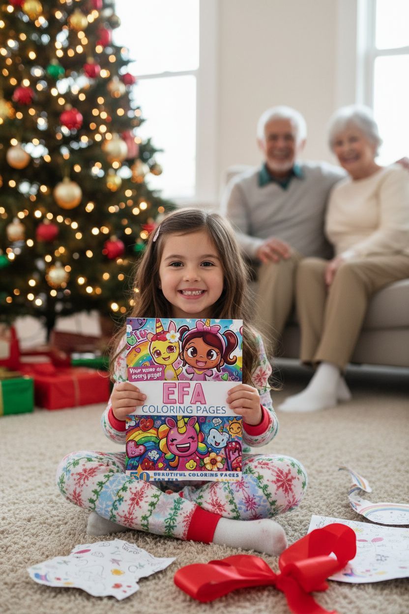 Efa Christmas coloring pages gift