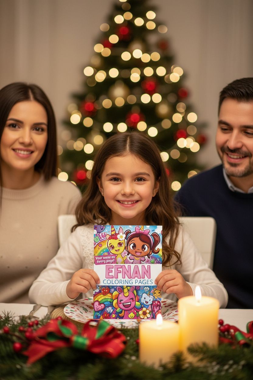 Efnan Christmas coloring pages gift