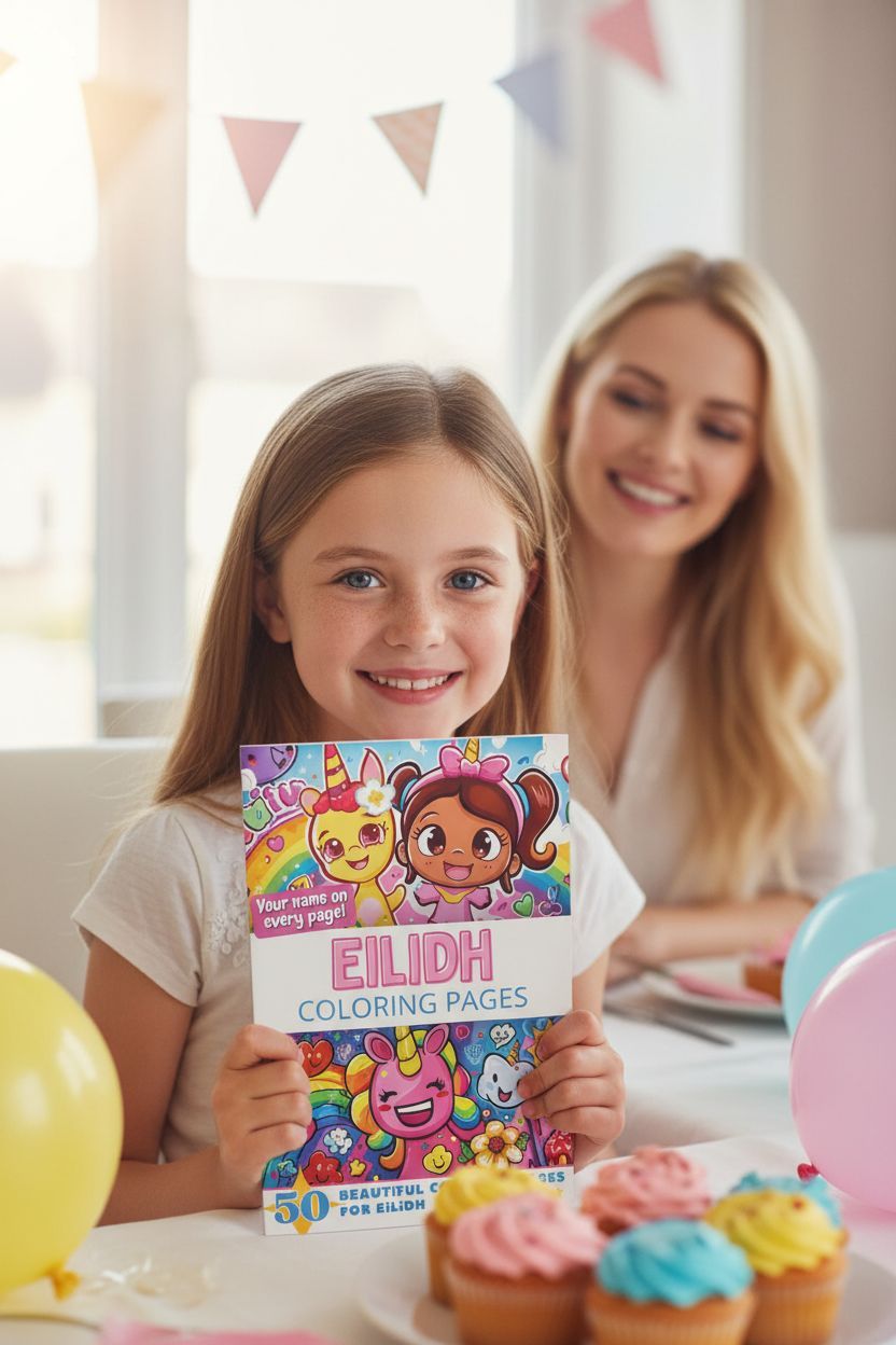 Eilidh coloring book in use