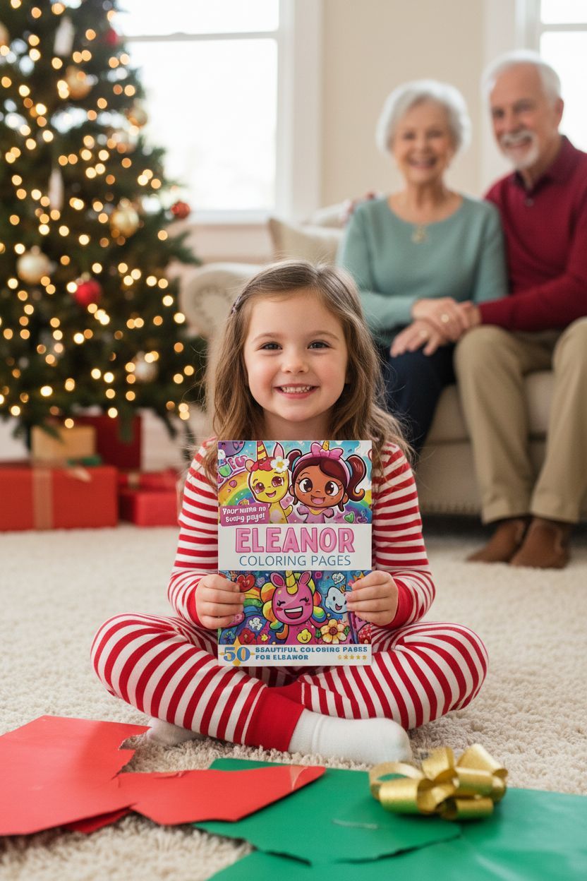 Eleanor Christmas coloring pages gift