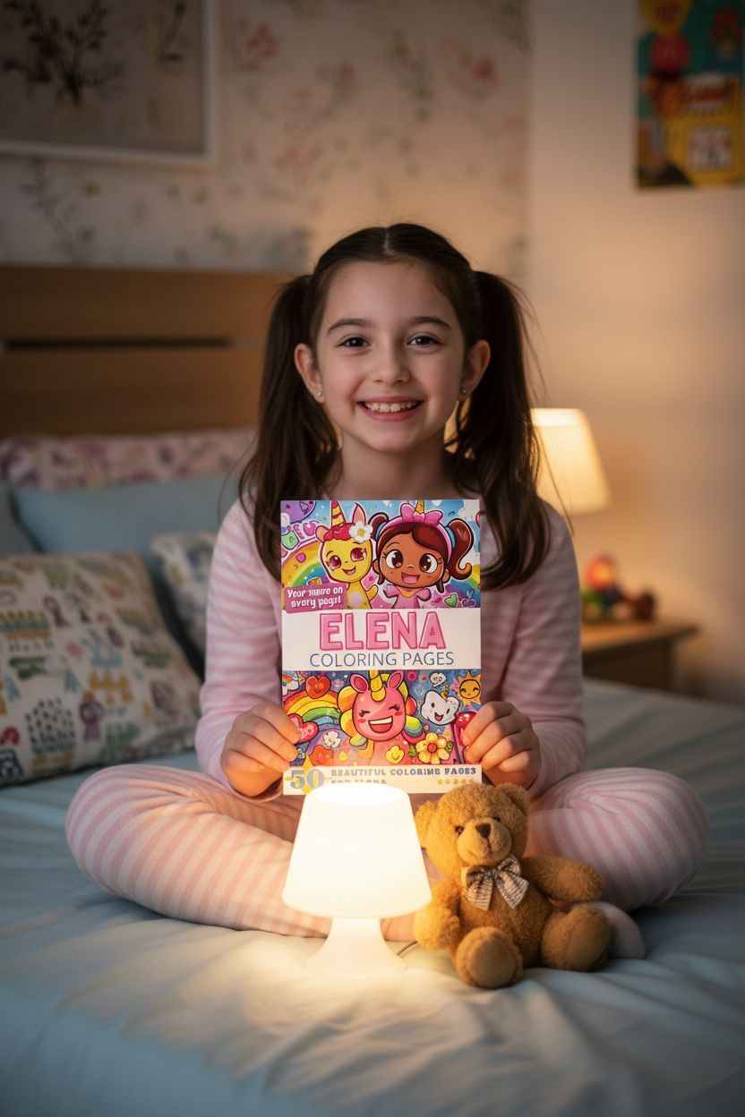 Elena personal coloring pages