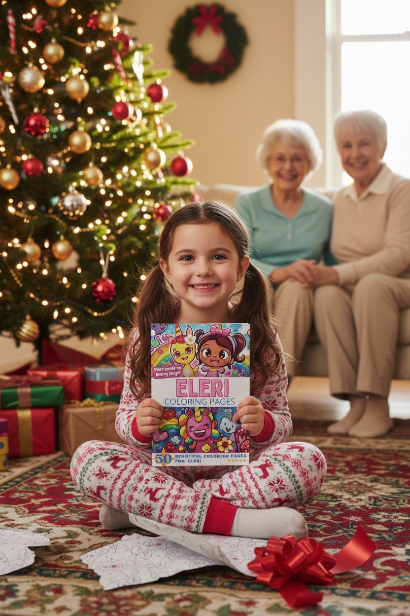 Eleri Christmas coloring pages gift