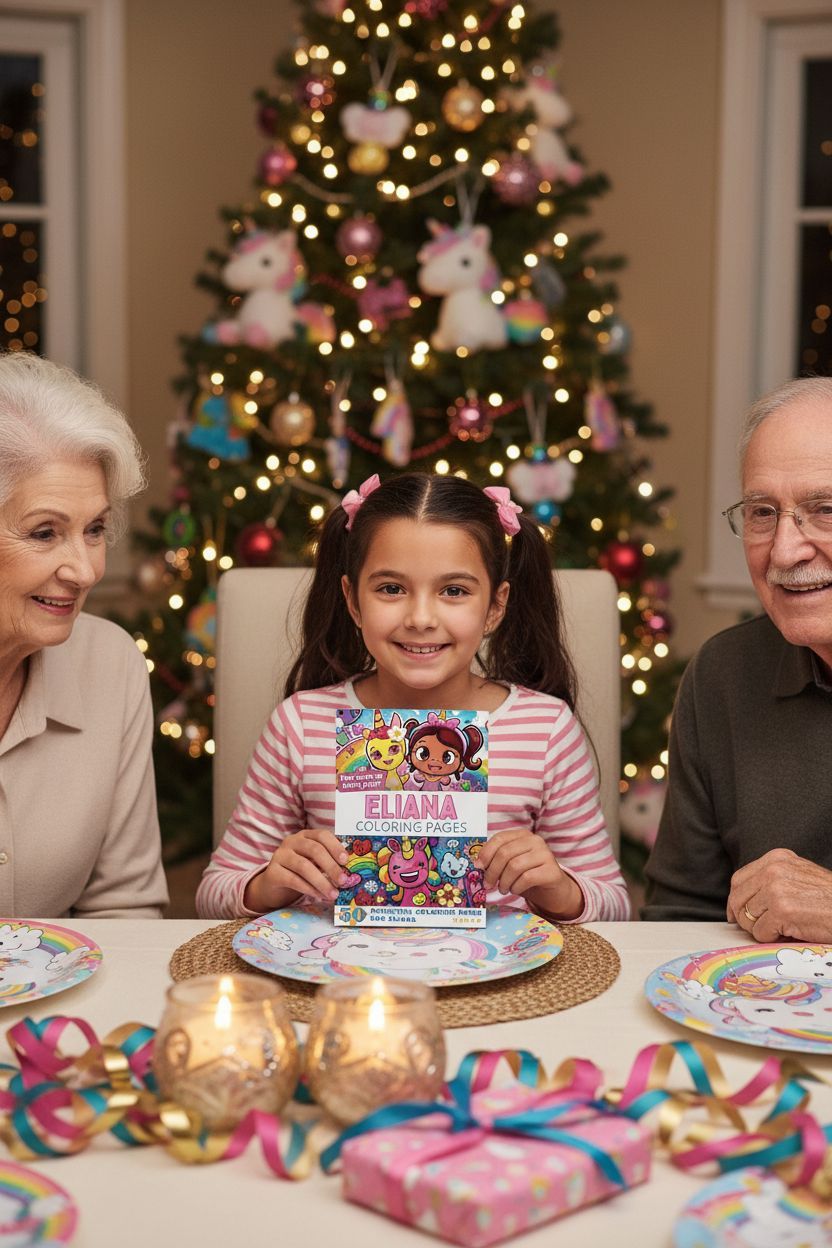 Eliana Christmas coloring pages gift