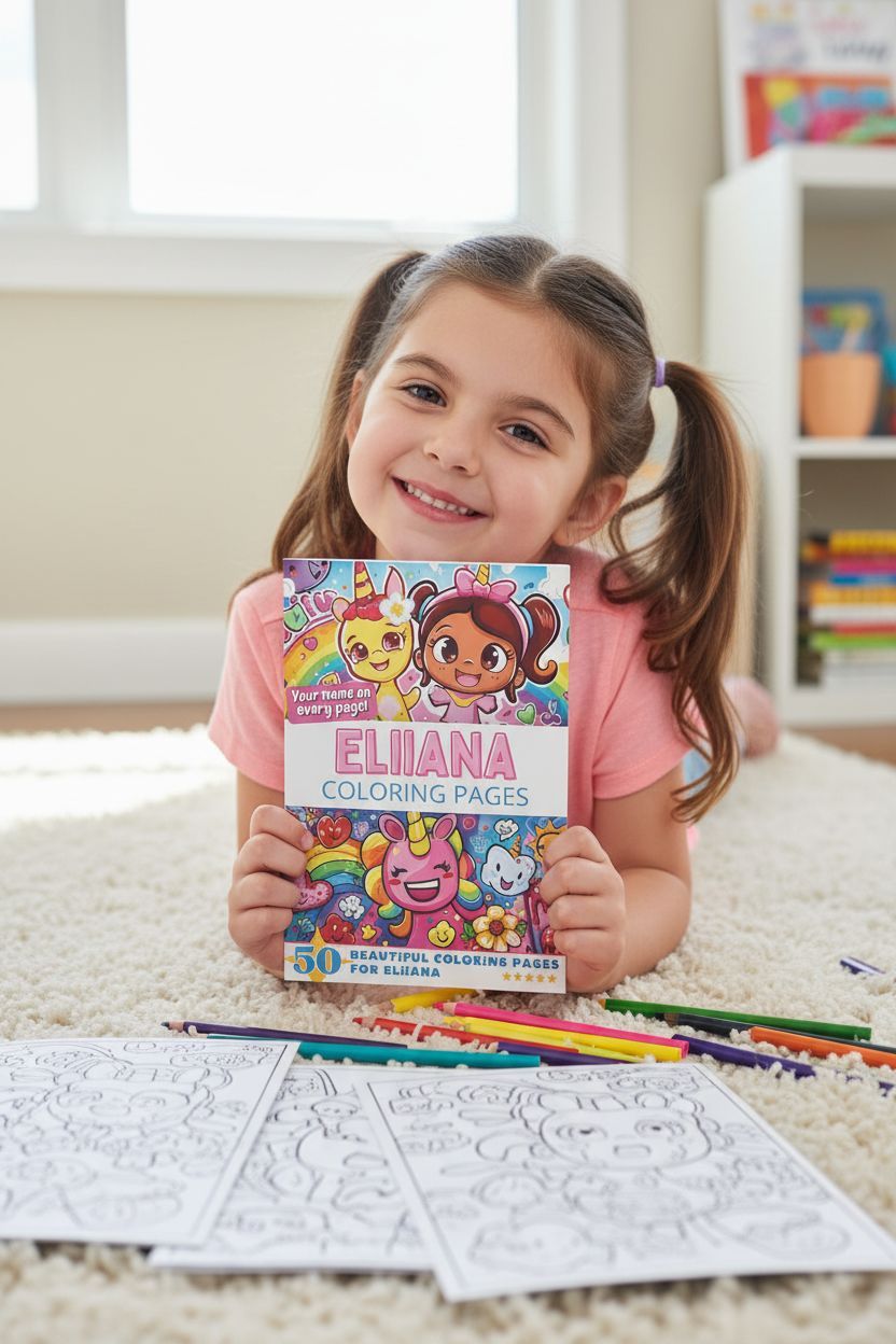 Eliiana personal coloring pages