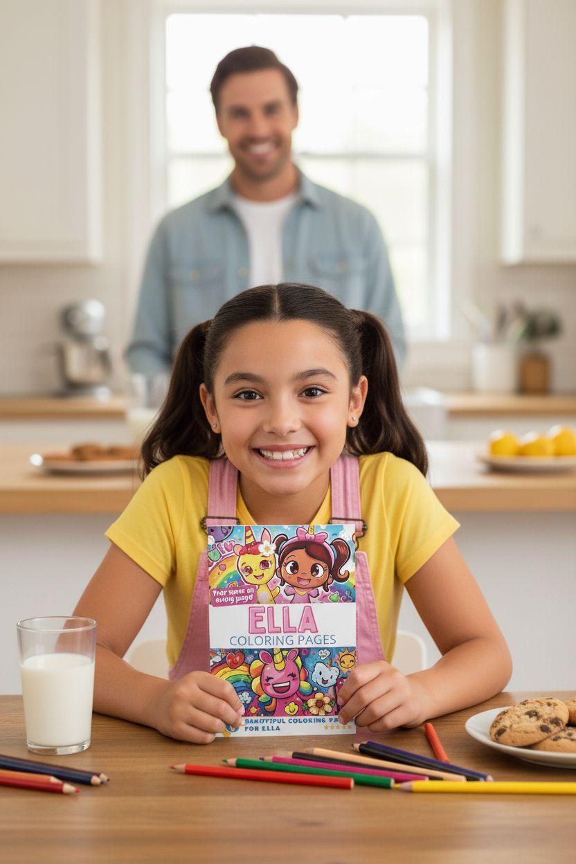 Ella personal coloring pages
