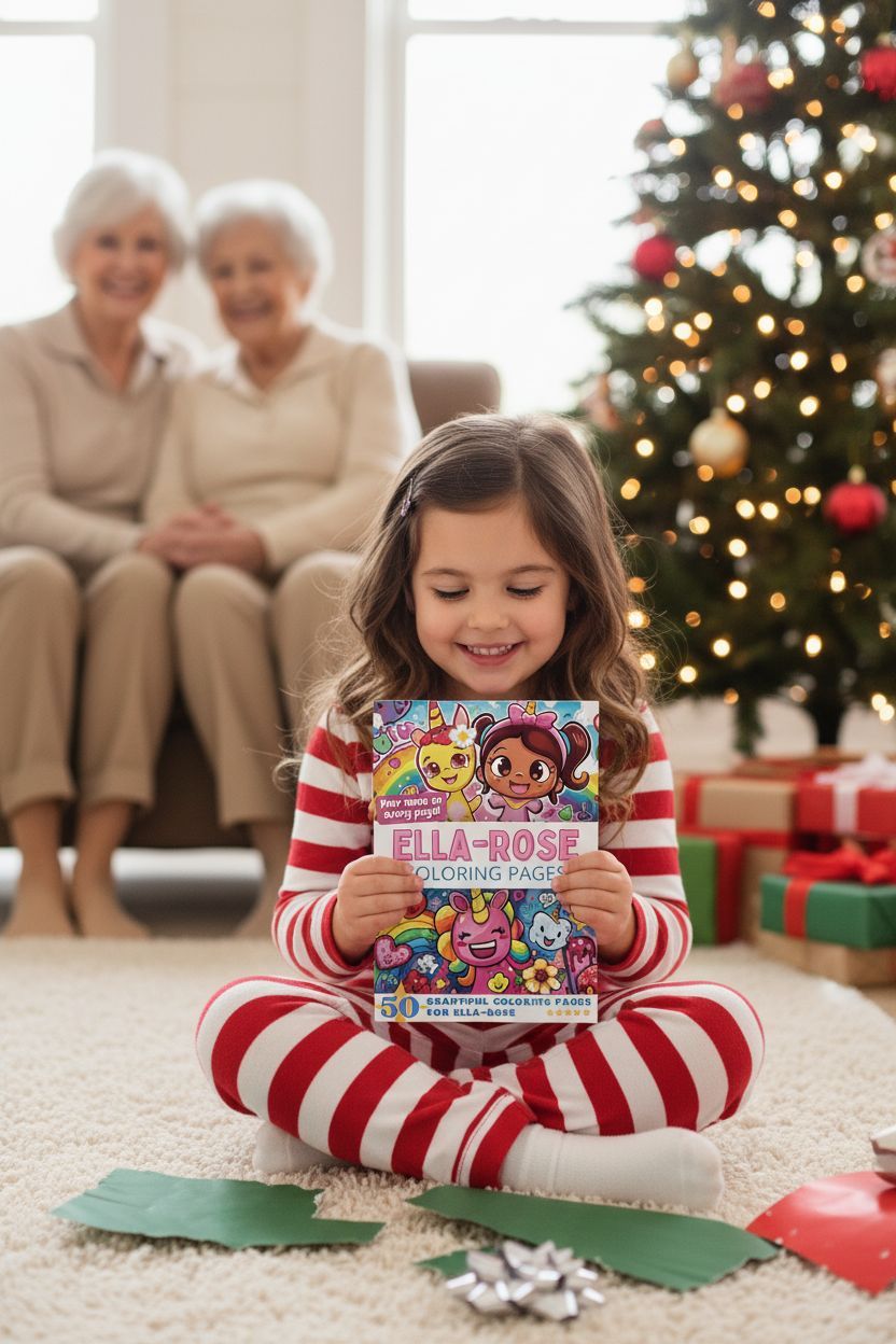 Ella-Rose Christmas coloring pages gift