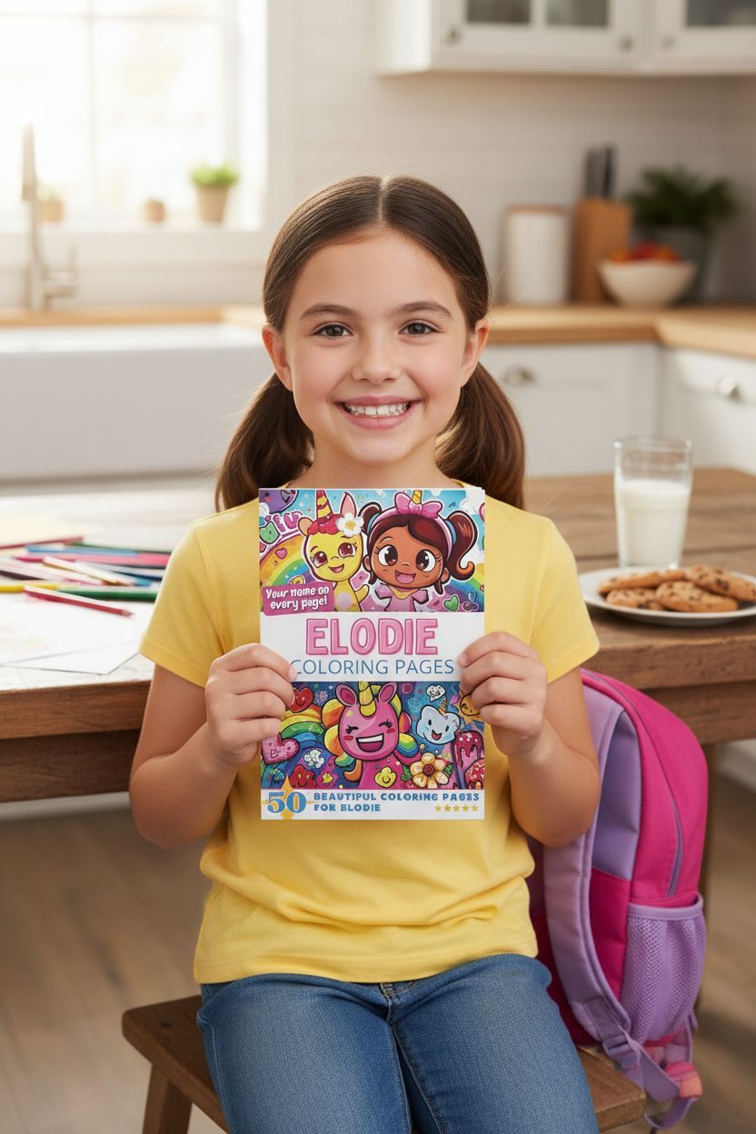 Elodie personal coloring pages