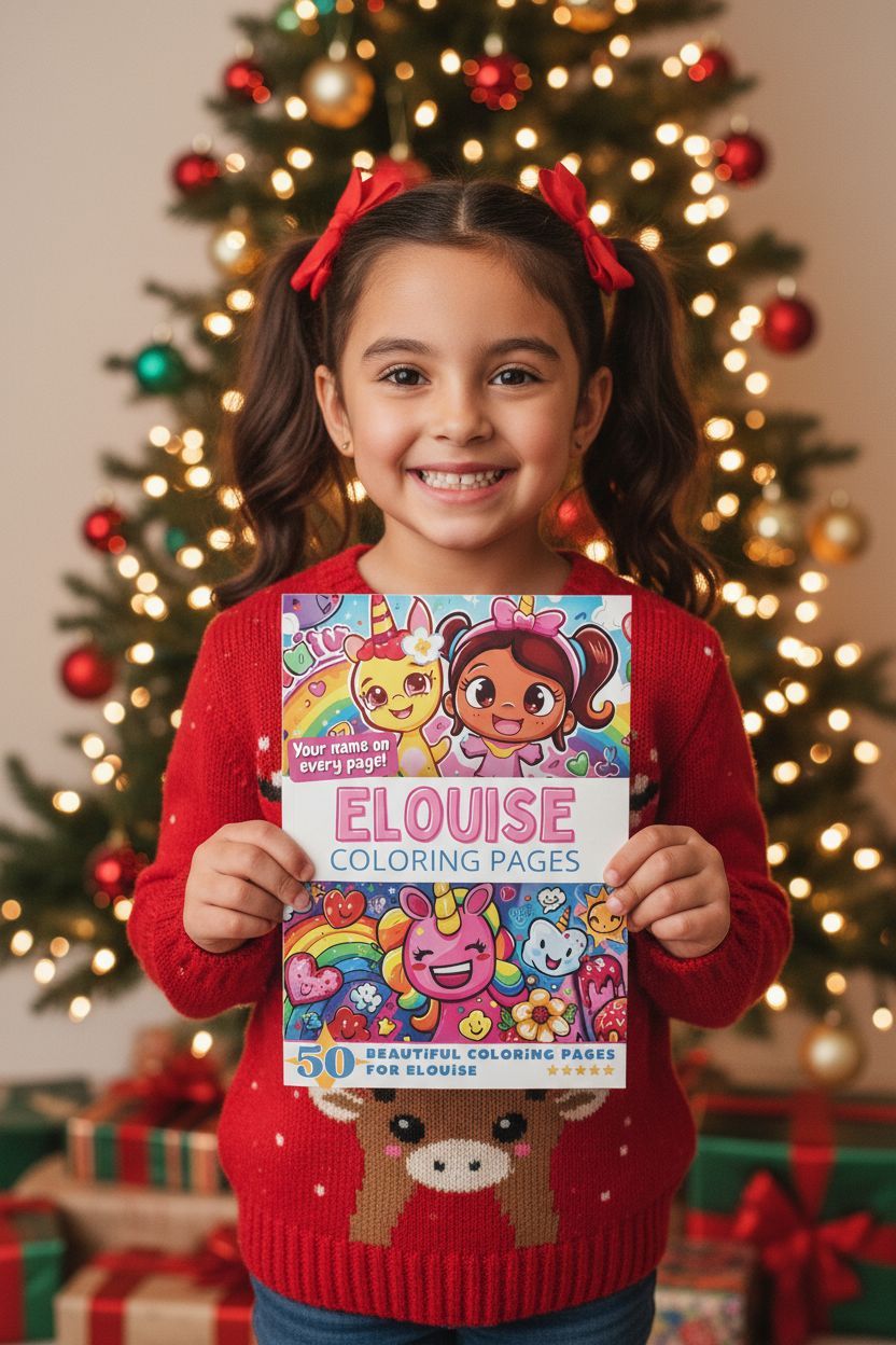 Elouise Christmas coloring pages gift