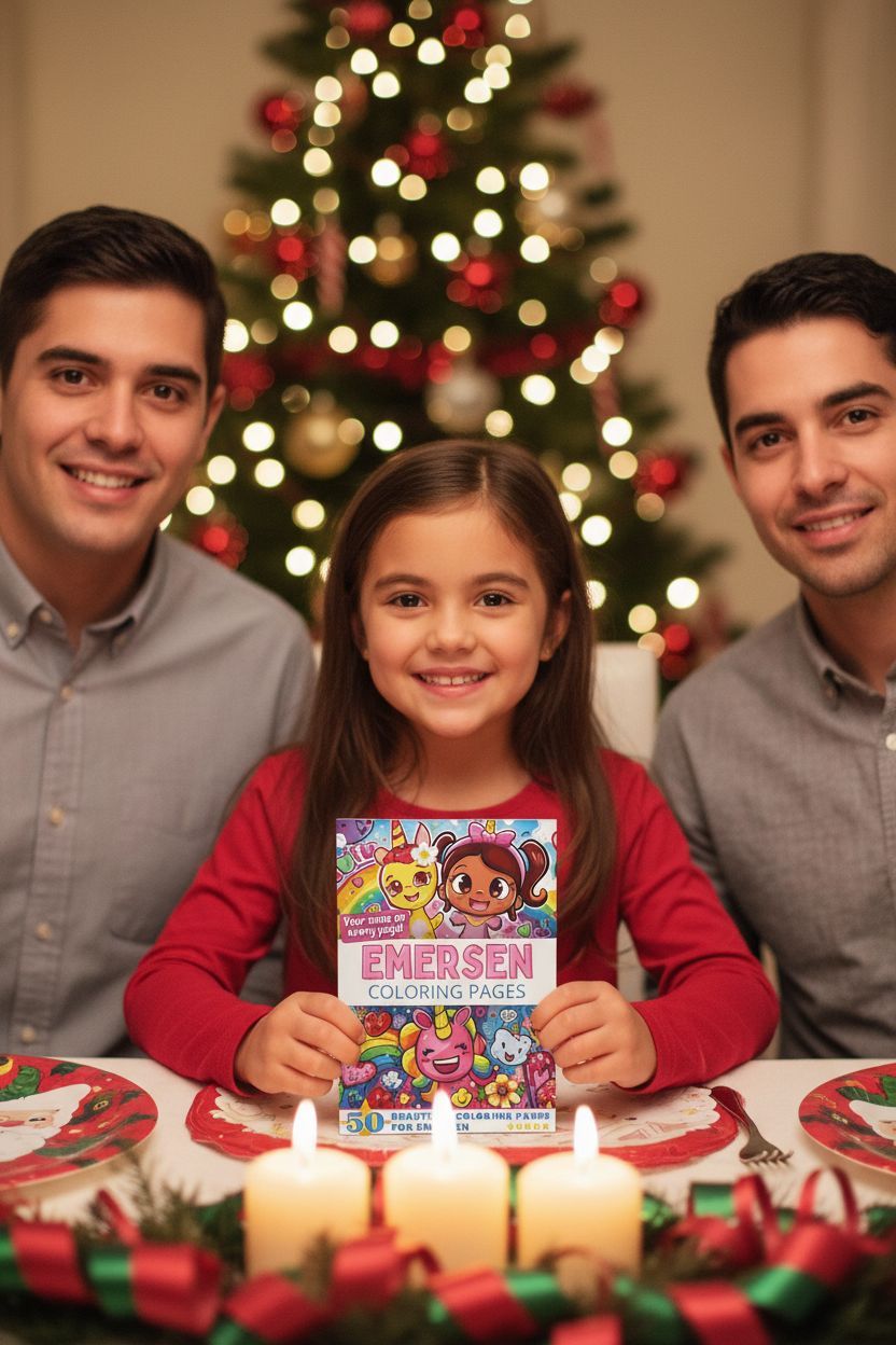 Emersen Christmas coloring pages gift