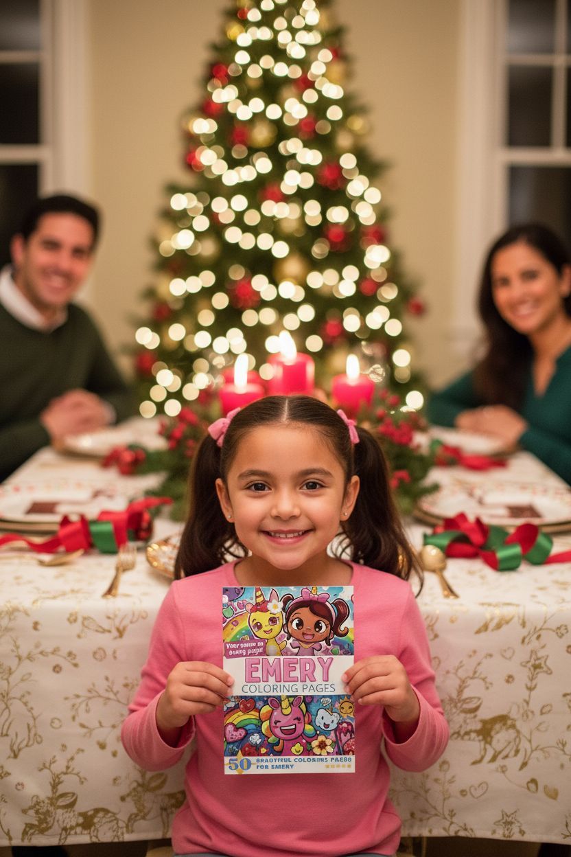 Emery Christmas coloring pages gift