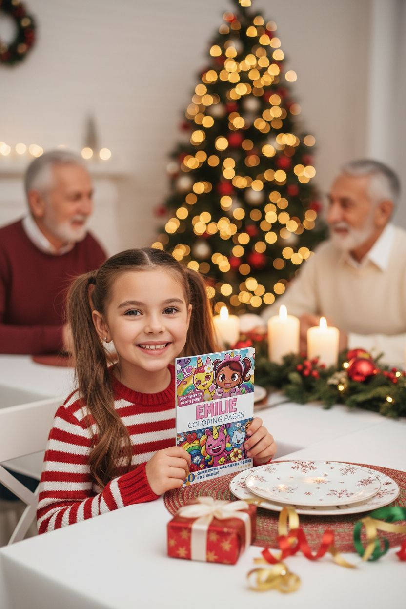 Emilie Christmas coloring pages gift