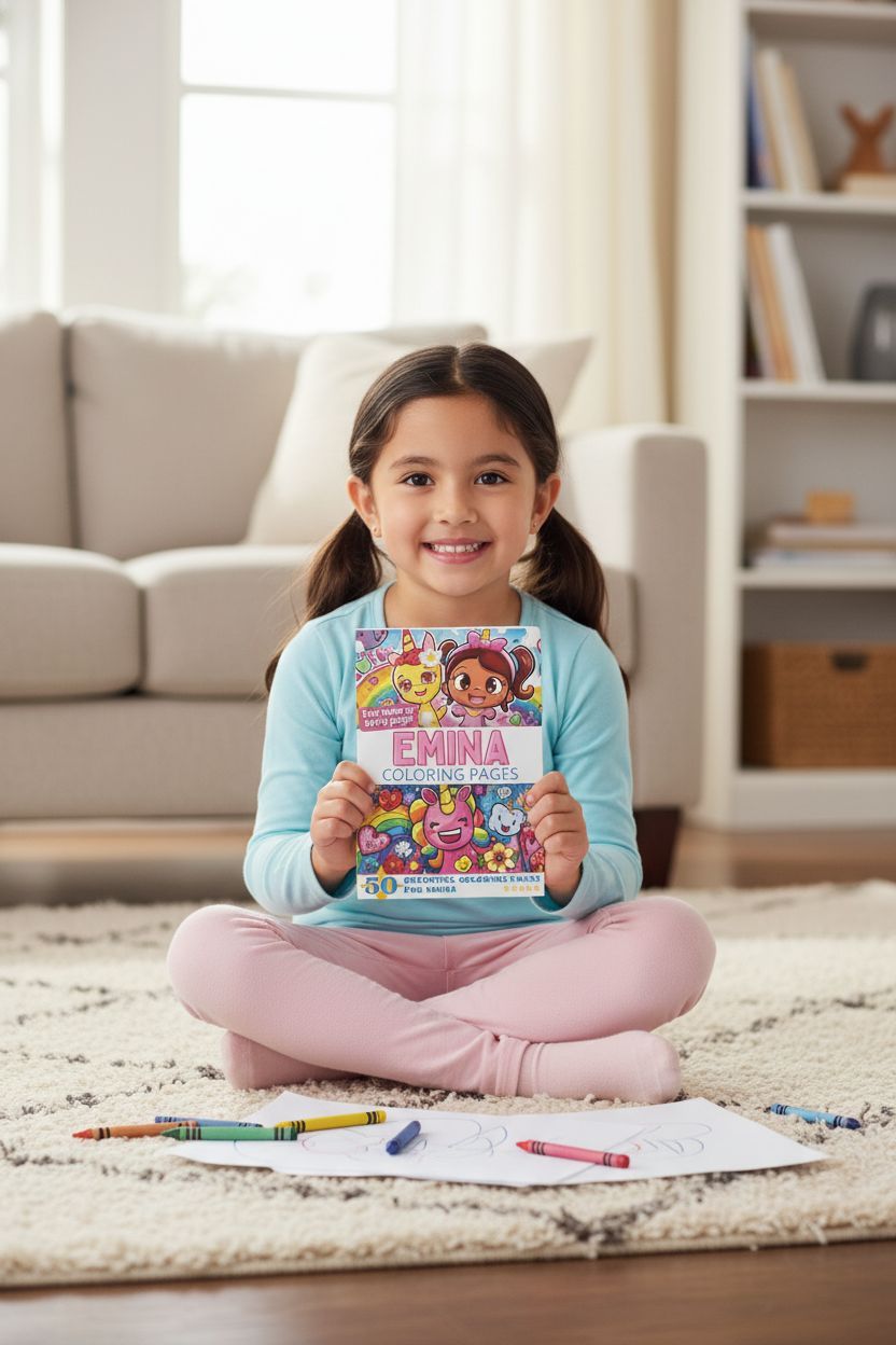 Emina personal coloring pages