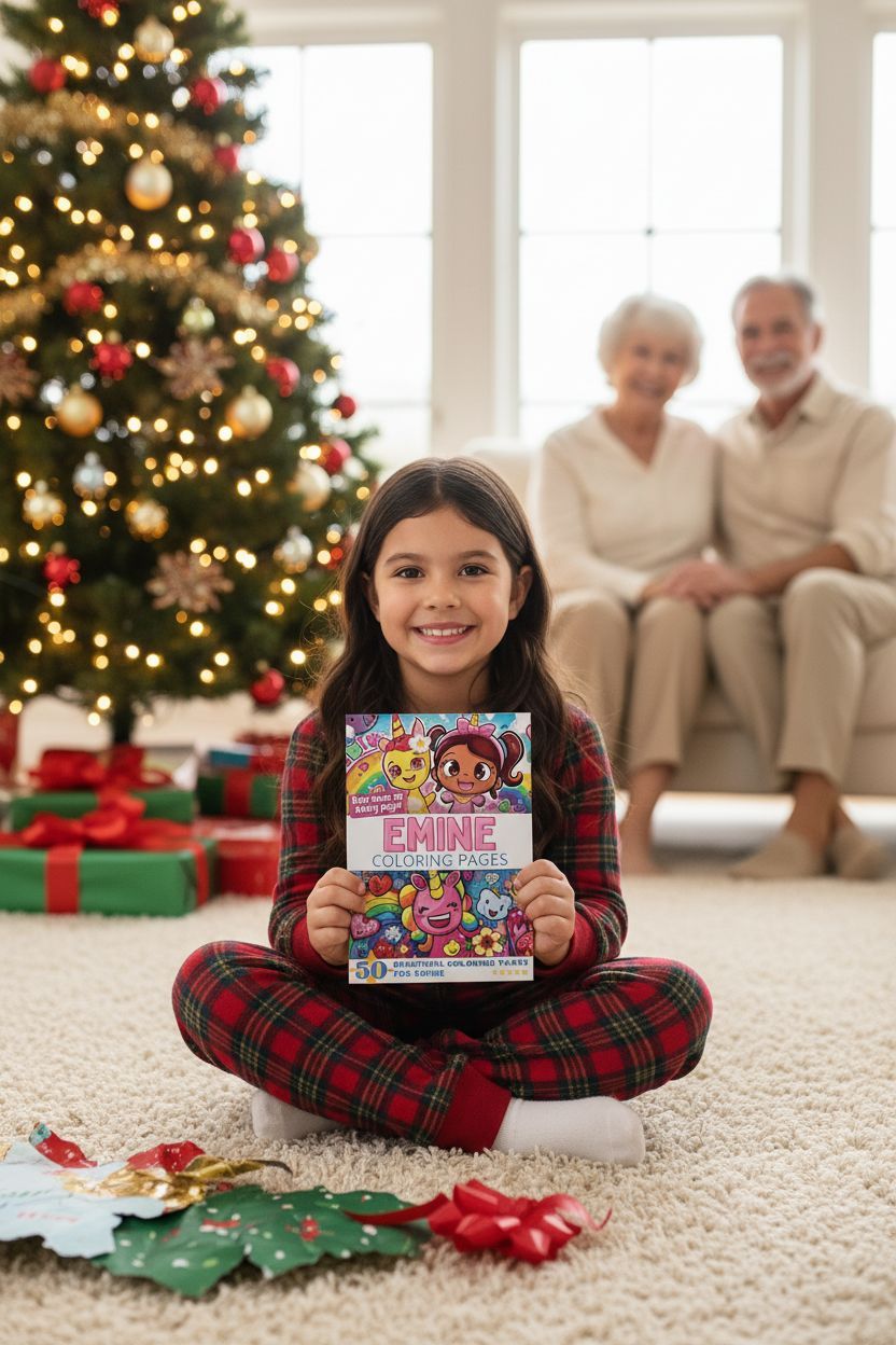 Emine Christmas coloring pages gift