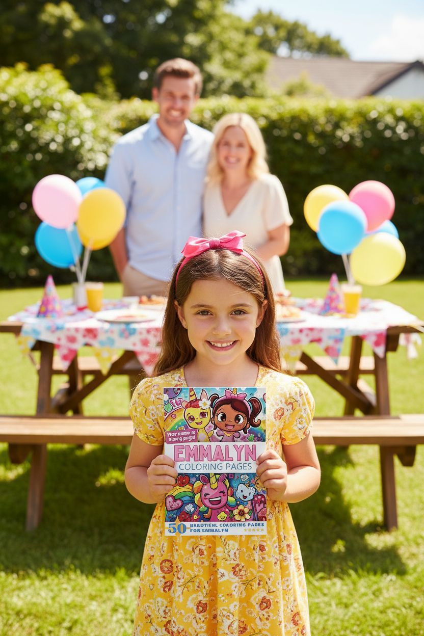 Emmalyn coloring book in use