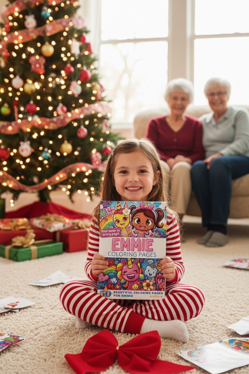Emmie Christmas coloring pages gift