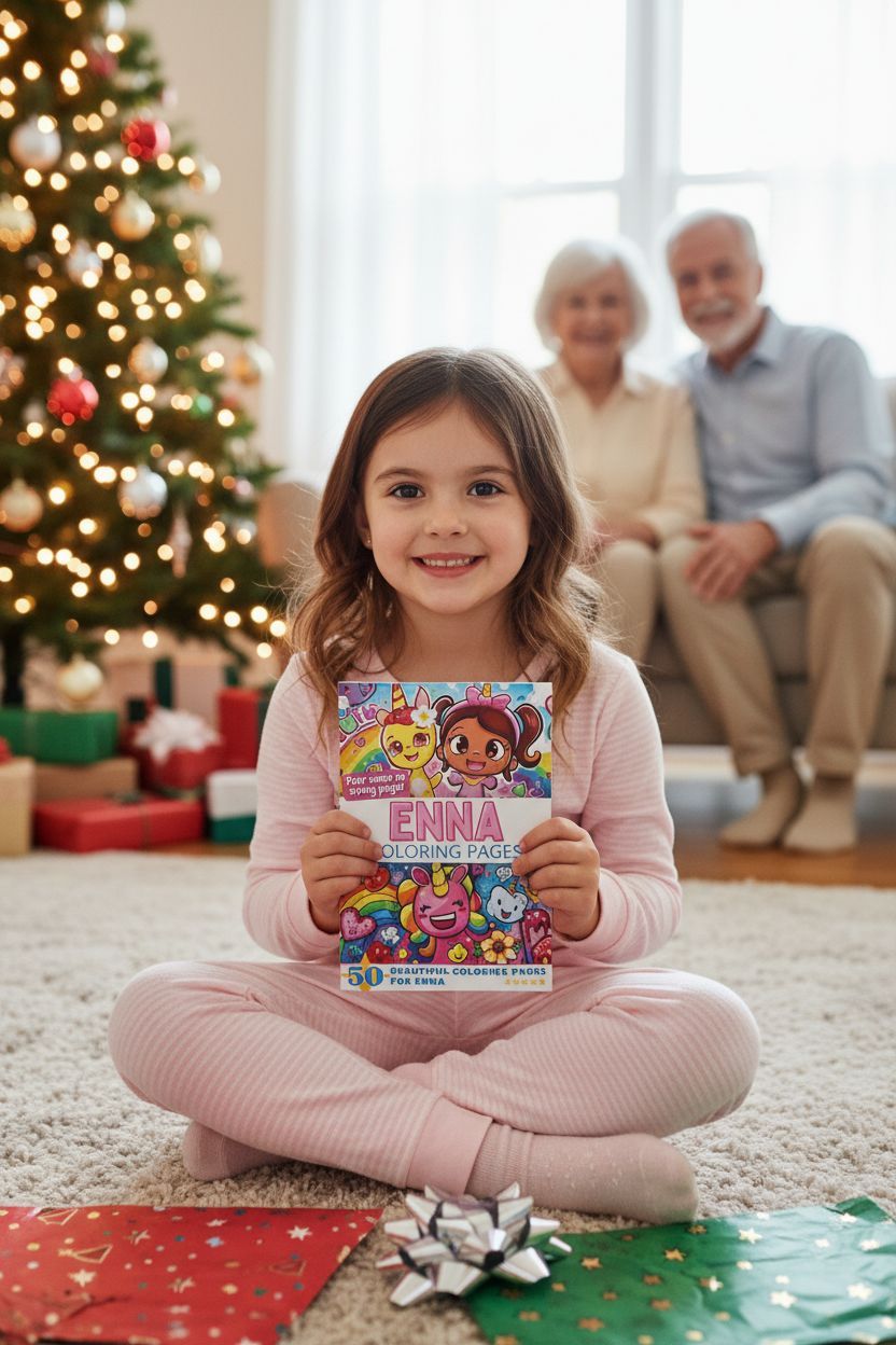 Enna Christmas coloring pages gift