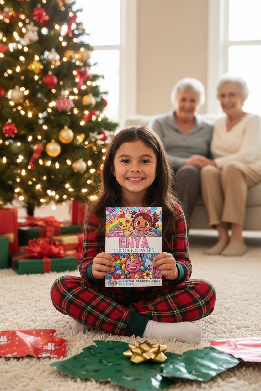 Enya Christmas coloring pages gift