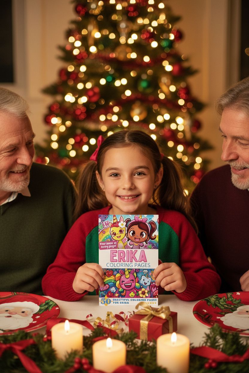Erika Christmas coloring pages gift
