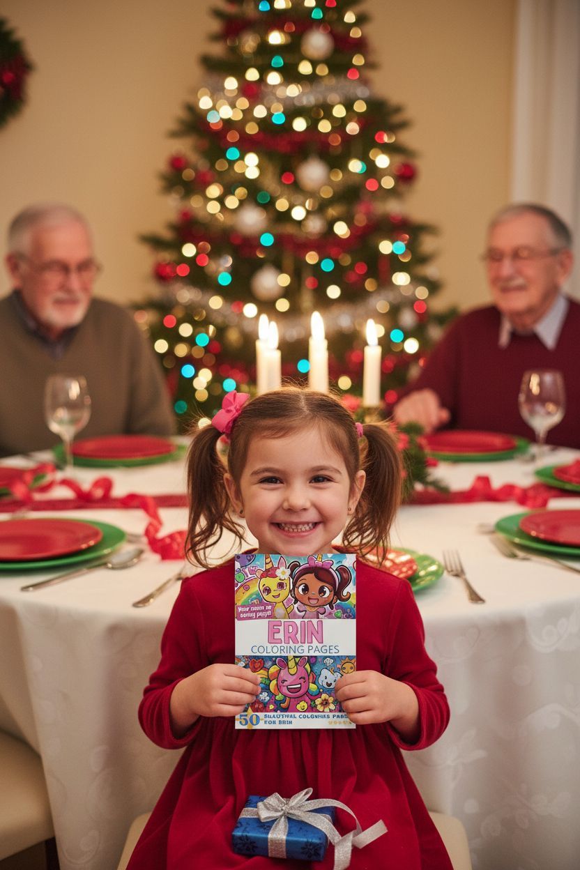 Erin Christmas coloring pages gift