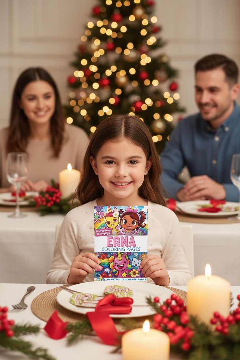 Erna Christmas coloring pages gift