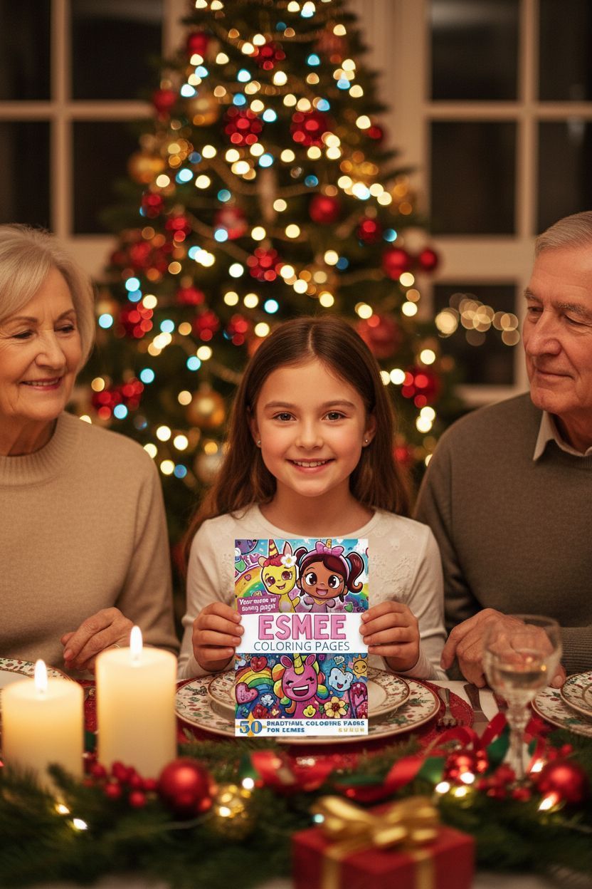Esmee Christmas coloring pages gift