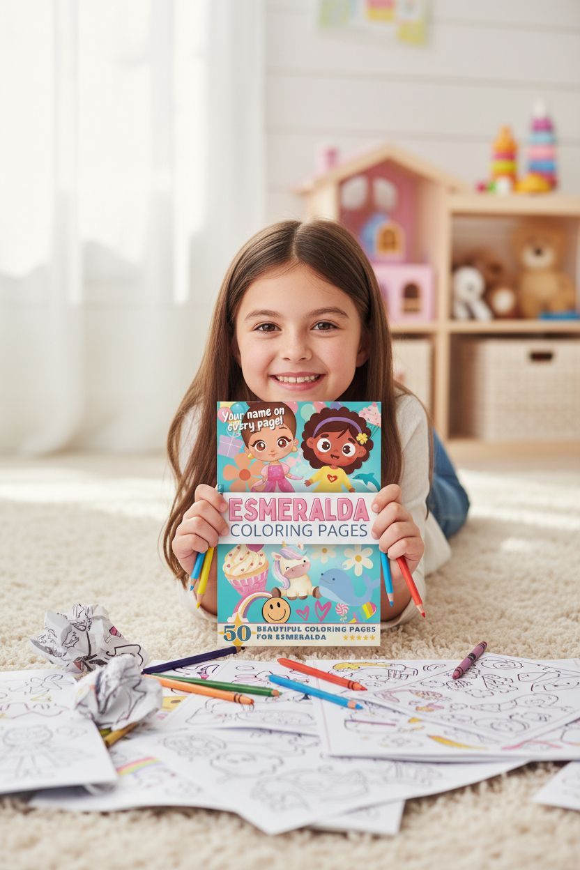 Esmeralda personal coloring pages