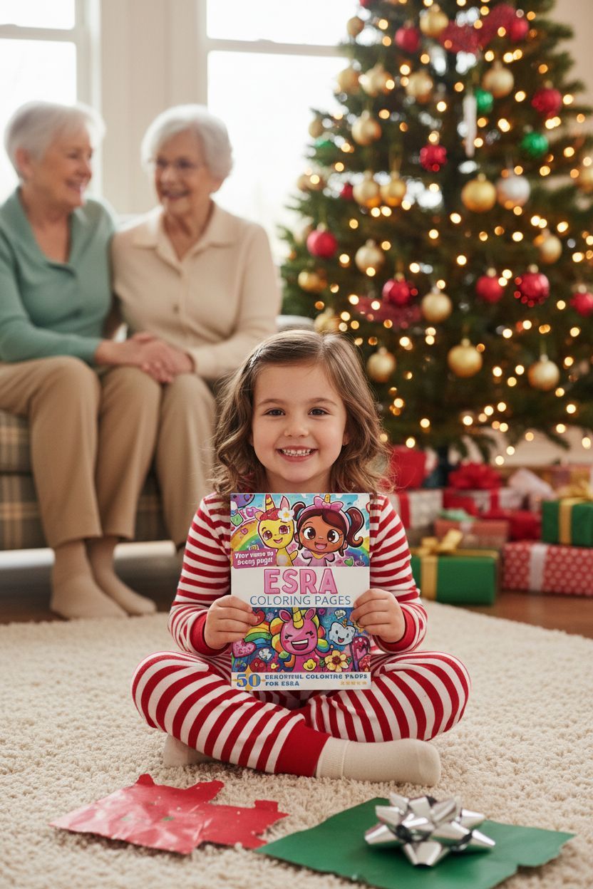 Esra Christmas coloring pages gift