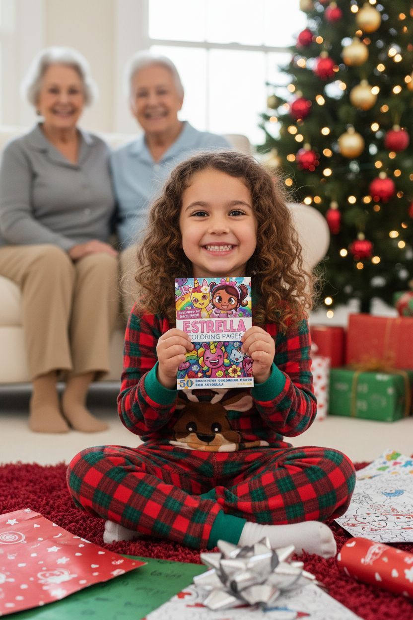 Estrella Christmas coloring pages gift