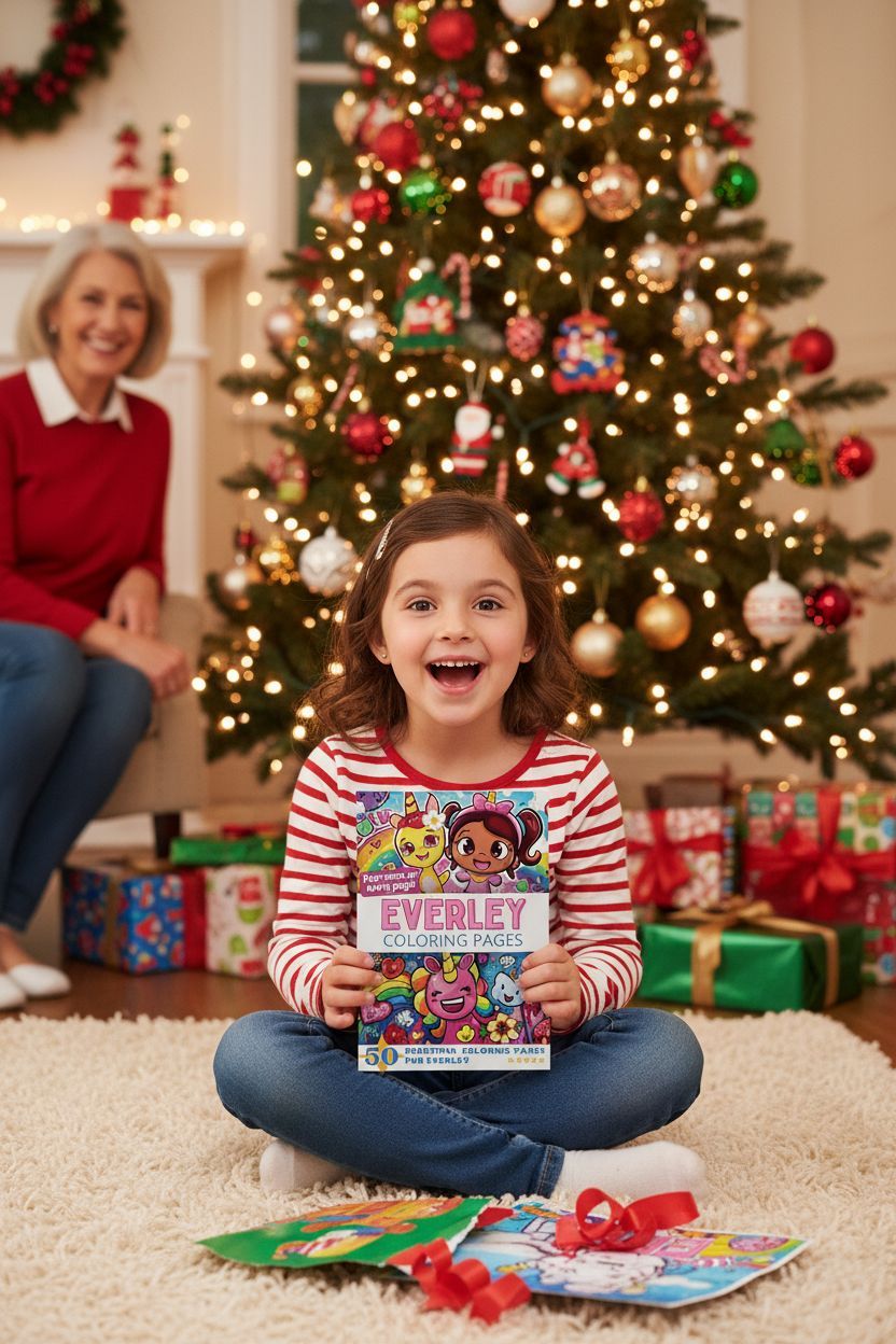 Everley Christmas coloring pages gift