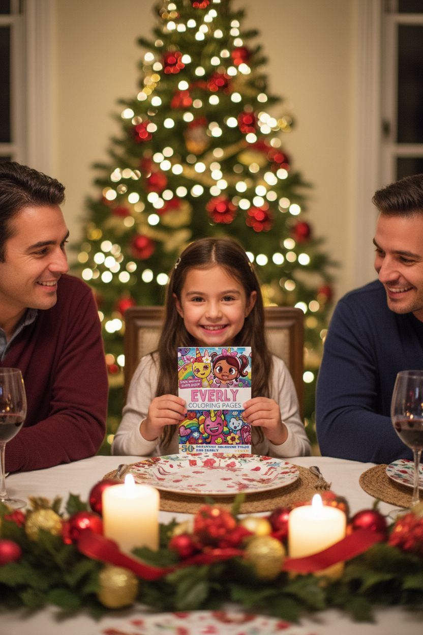 Everly Christmas coloring pages gift