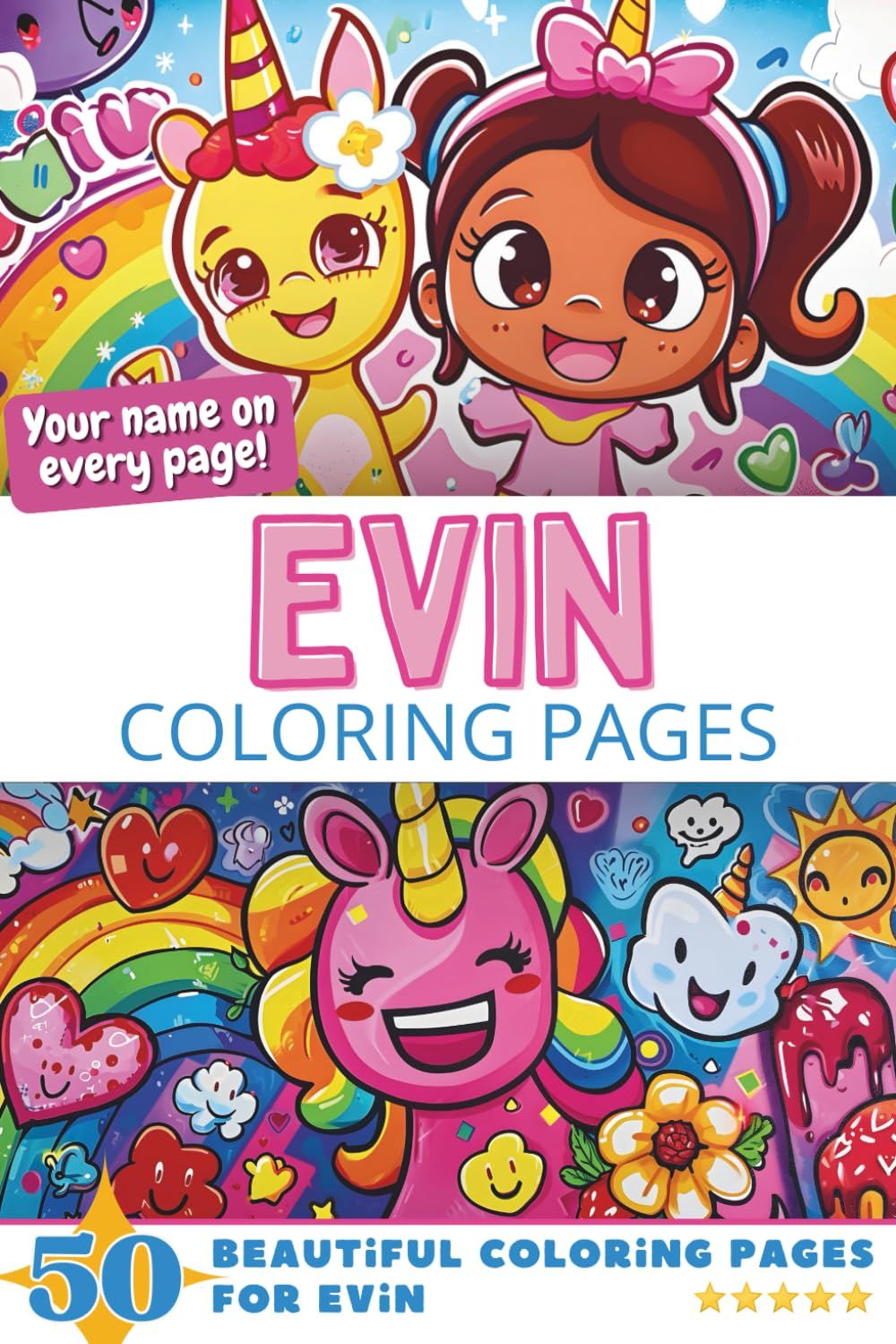 Evin Coloring Book Cover