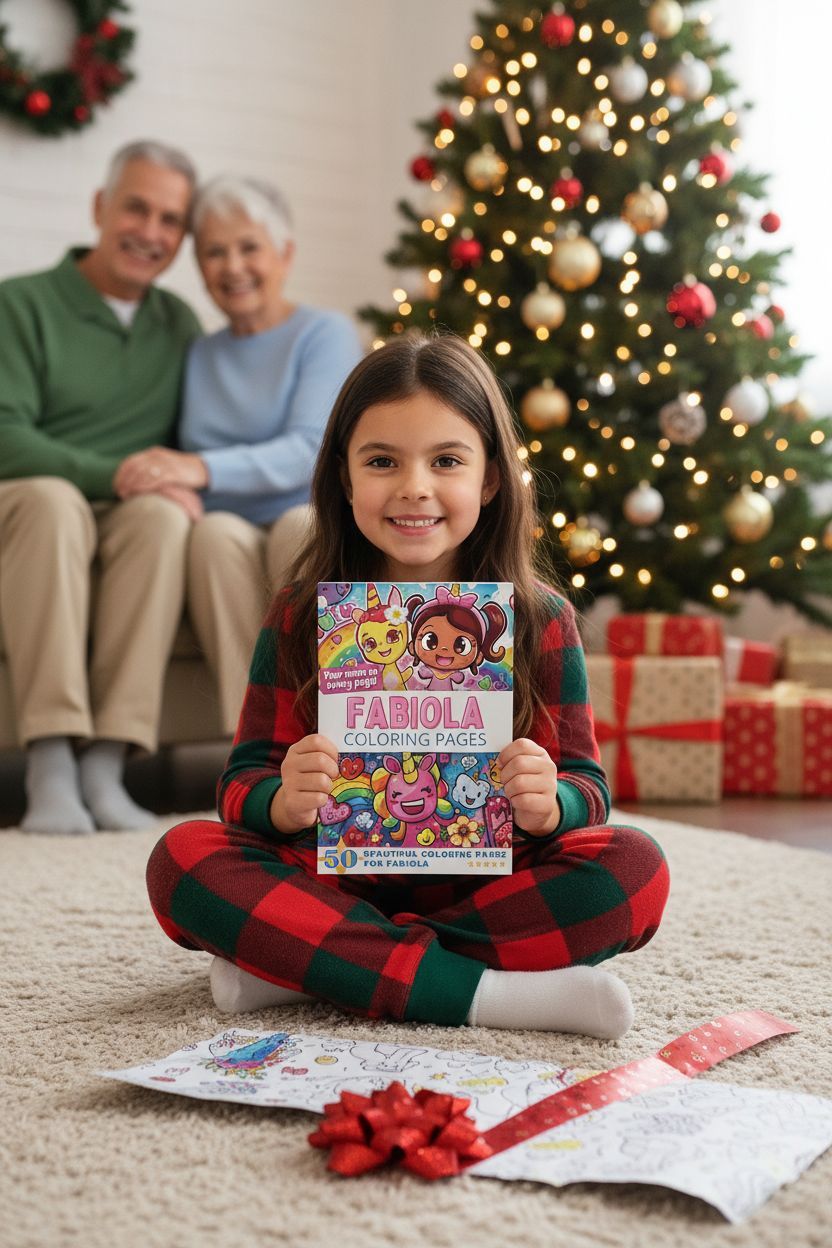 Fabiola Christmas coloring pages gift