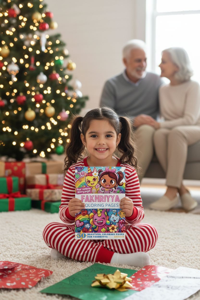 Fakhriyya Christmas coloring pages gift