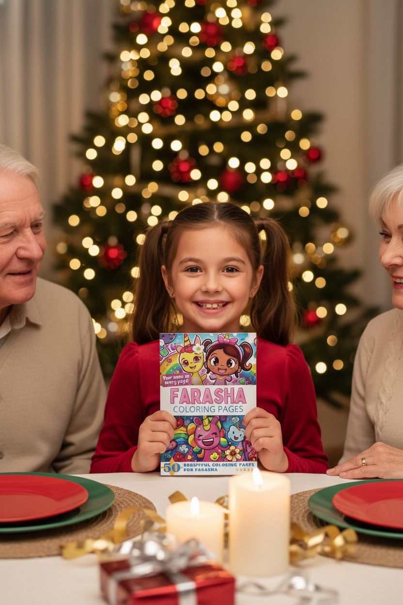 Farasha Christmas coloring pages gift