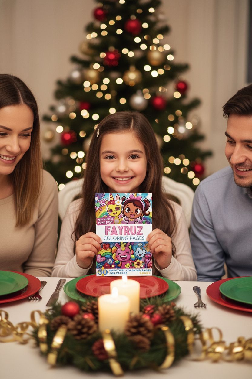 Fayruz Christmas coloring pages gift