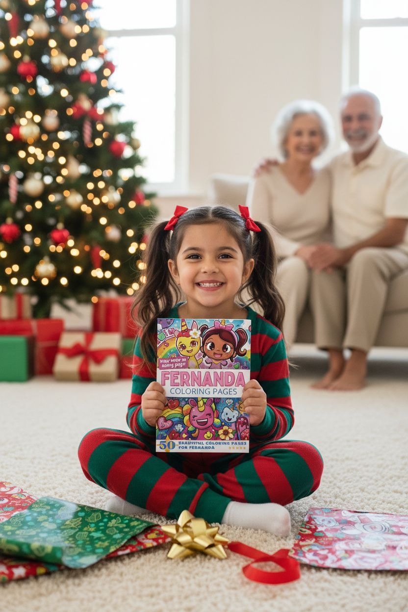 Fernanda Christmas coloring pages gift