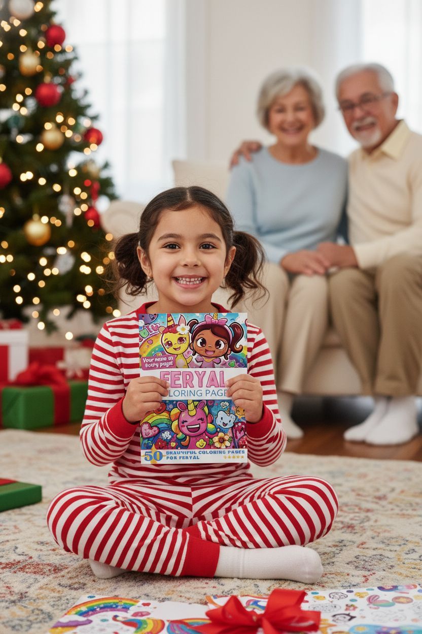 Feryal Christmas coloring pages gift