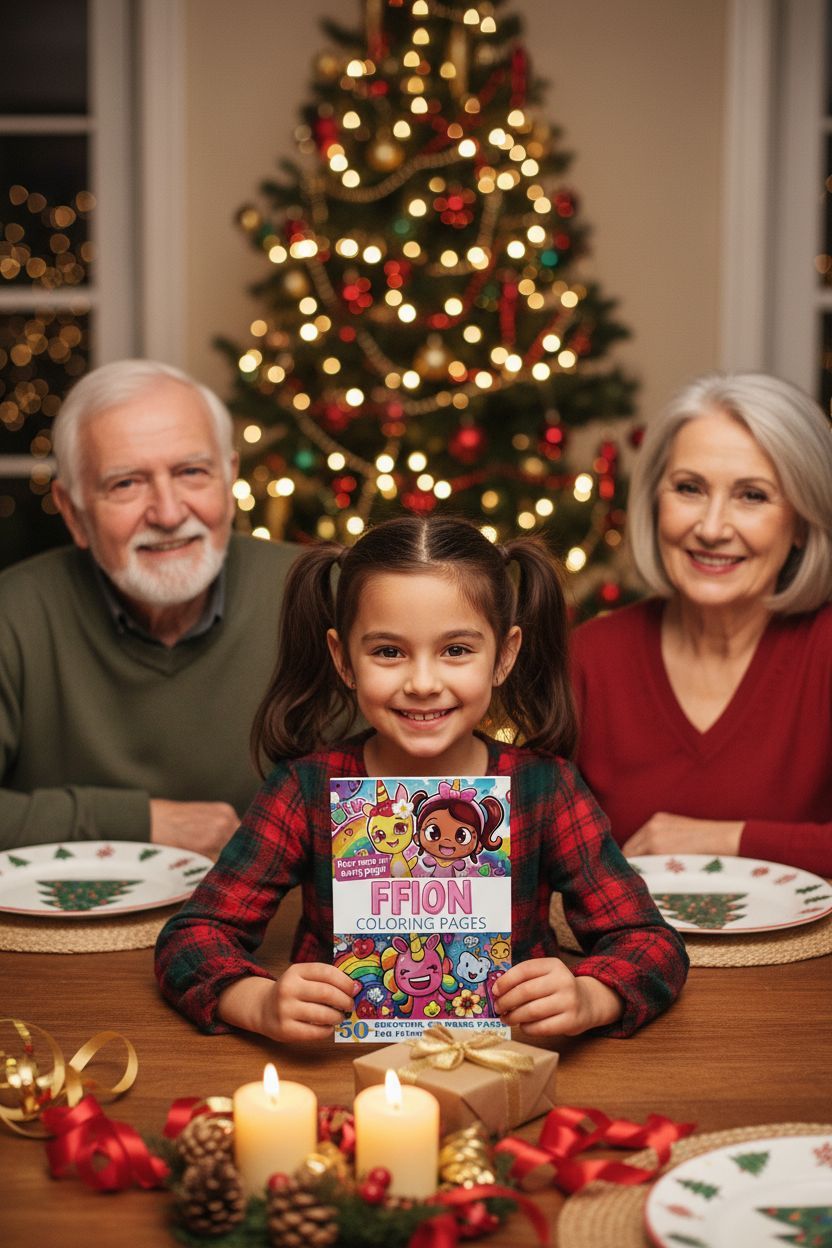 Ffion Christmas coloring pages gift
