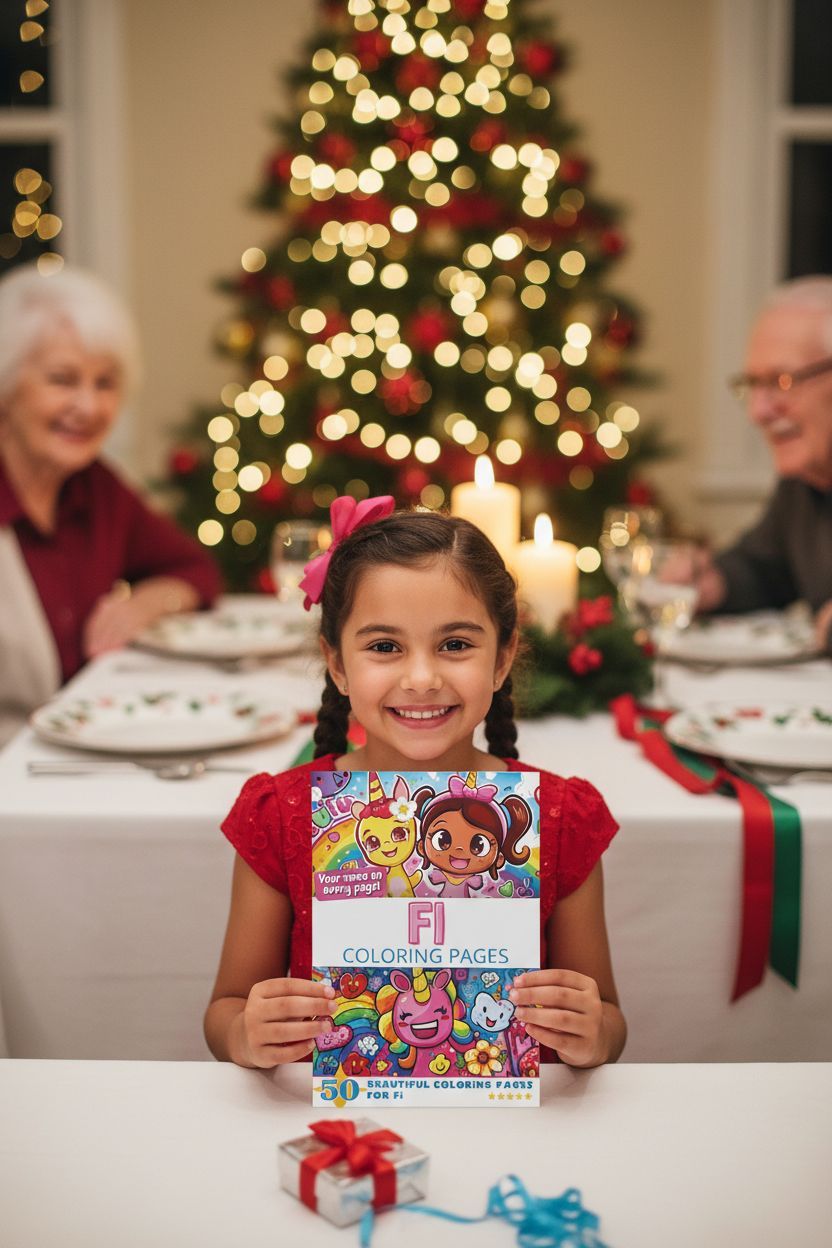 Fi Christmas coloring pages gift