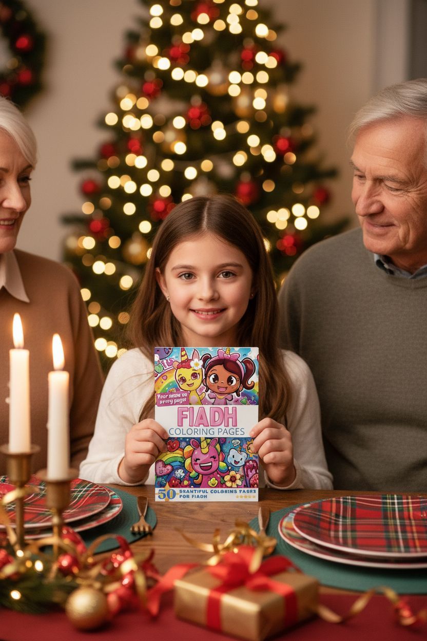 Fiadh Christmas coloring pages gift