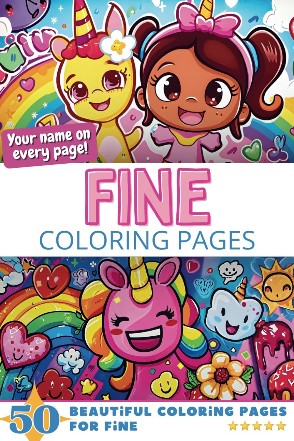 Fine Coloring Book Cover