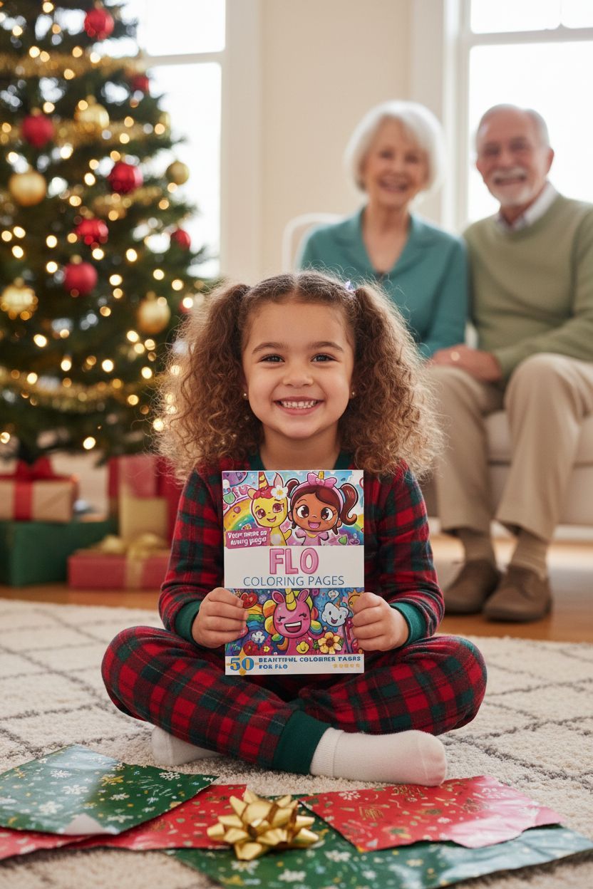 Flo Christmas coloring pages gift