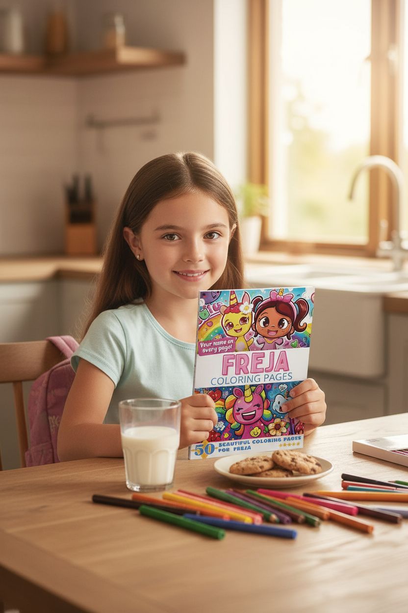 Freja personal coloring pages