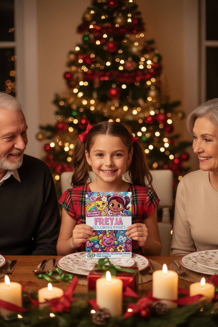 Freyja Christmas coloring pages gift