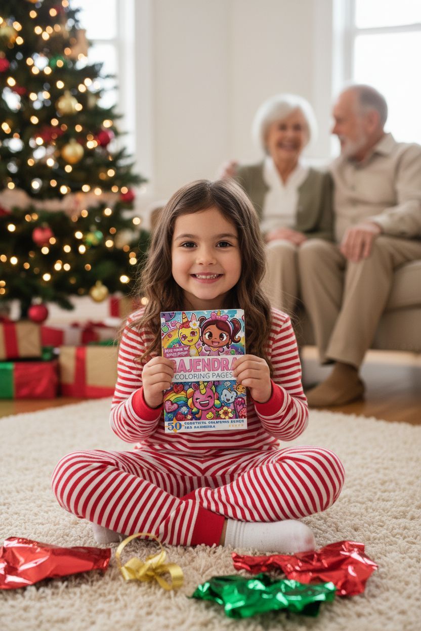 Gajendra Christmas coloring pages gift