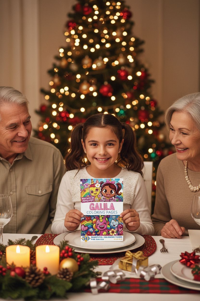 Galila Christmas coloring pages gift