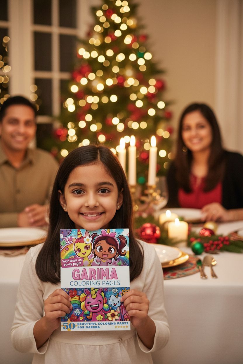 Garima Christmas coloring pages gift