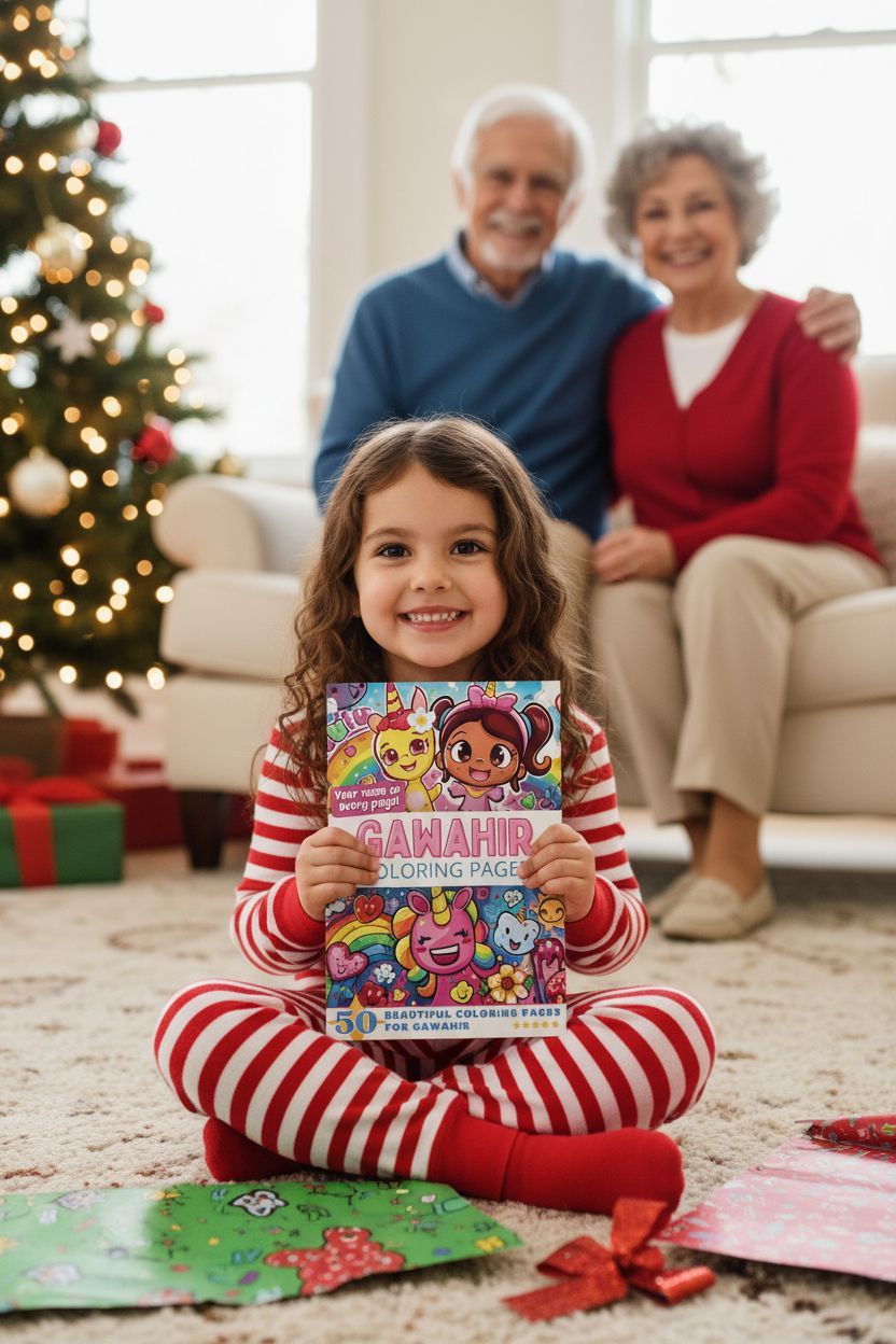 Gawahir Christmas coloring pages gift