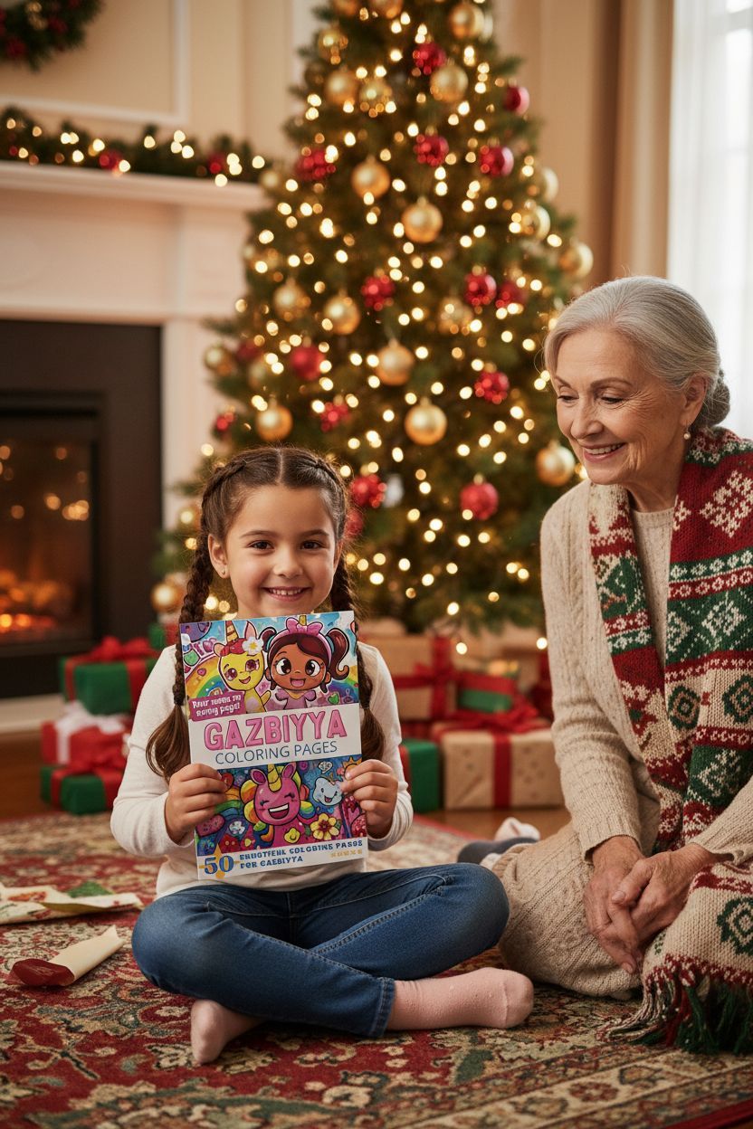Gazbiyya Christmas coloring pages gift
