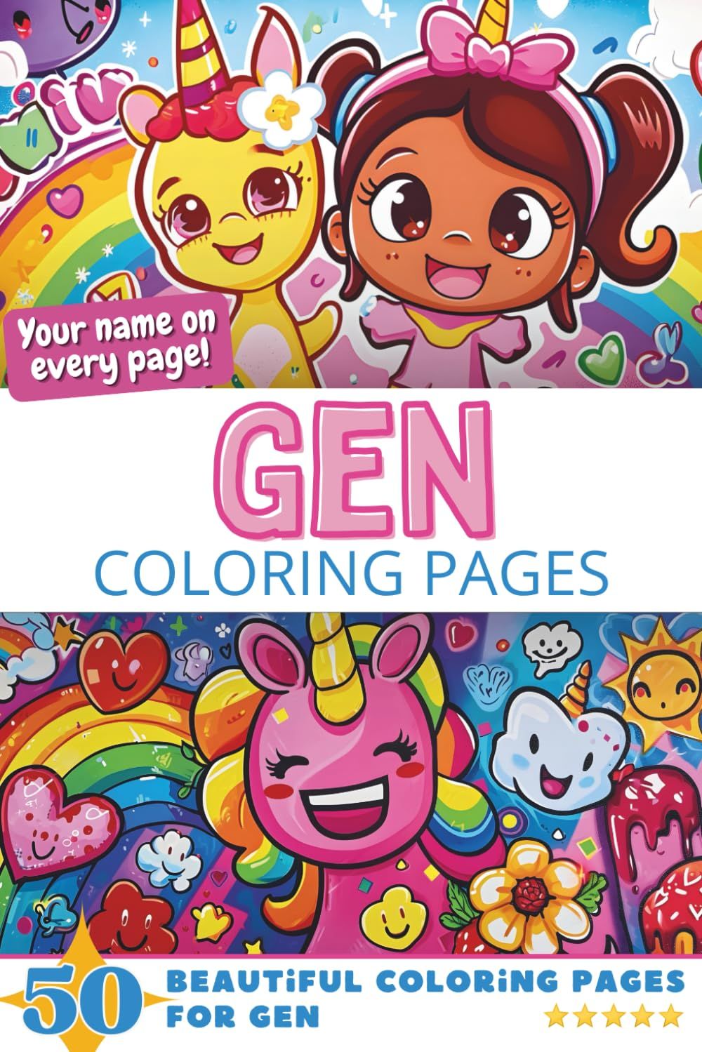 Gen Coloring Book Cover